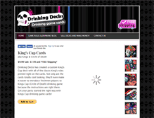 Tablet Screenshot of drinkingdecks.com
